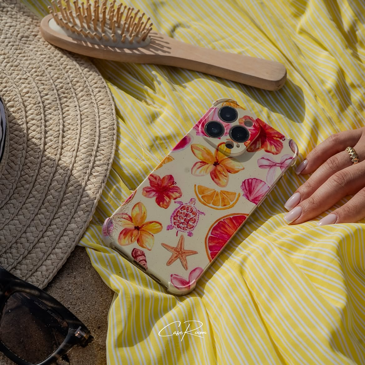 Case plage CaseRoom — vue mobile